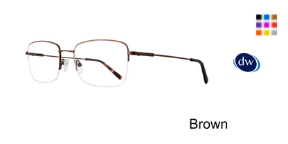 Brown          Lite Design Caden Eyeglasses