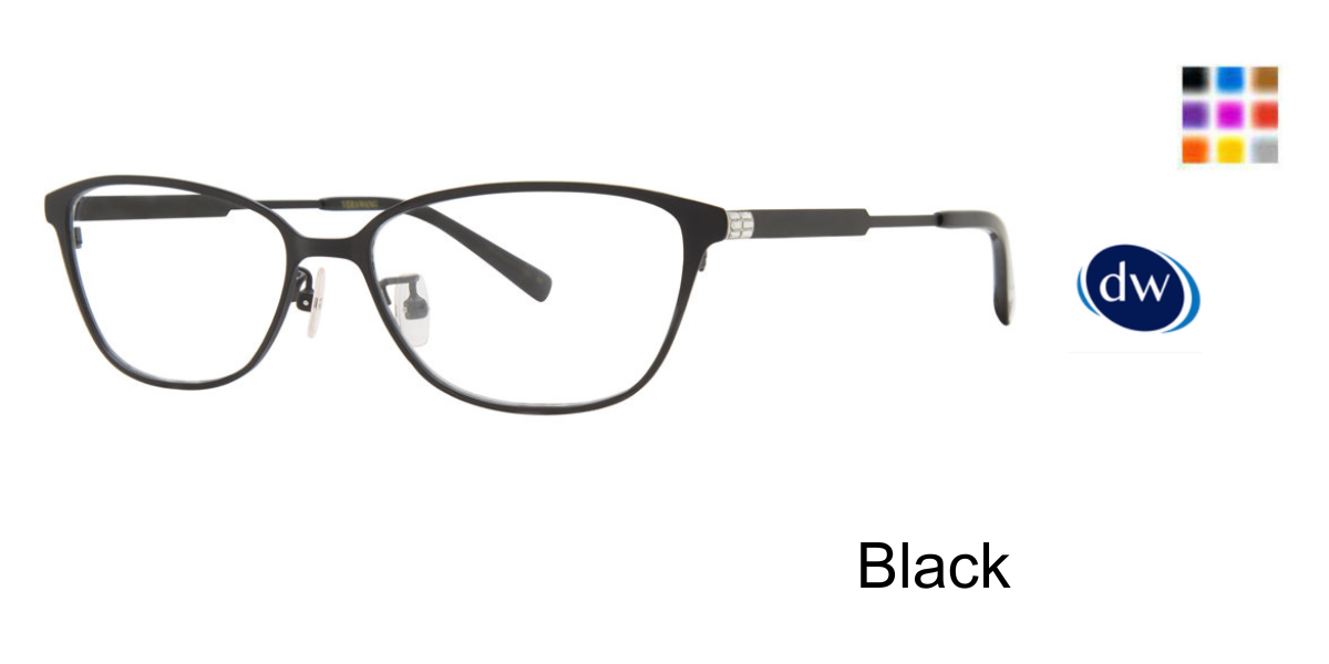 Black Vera Wang VA47 Eyeglasses.
