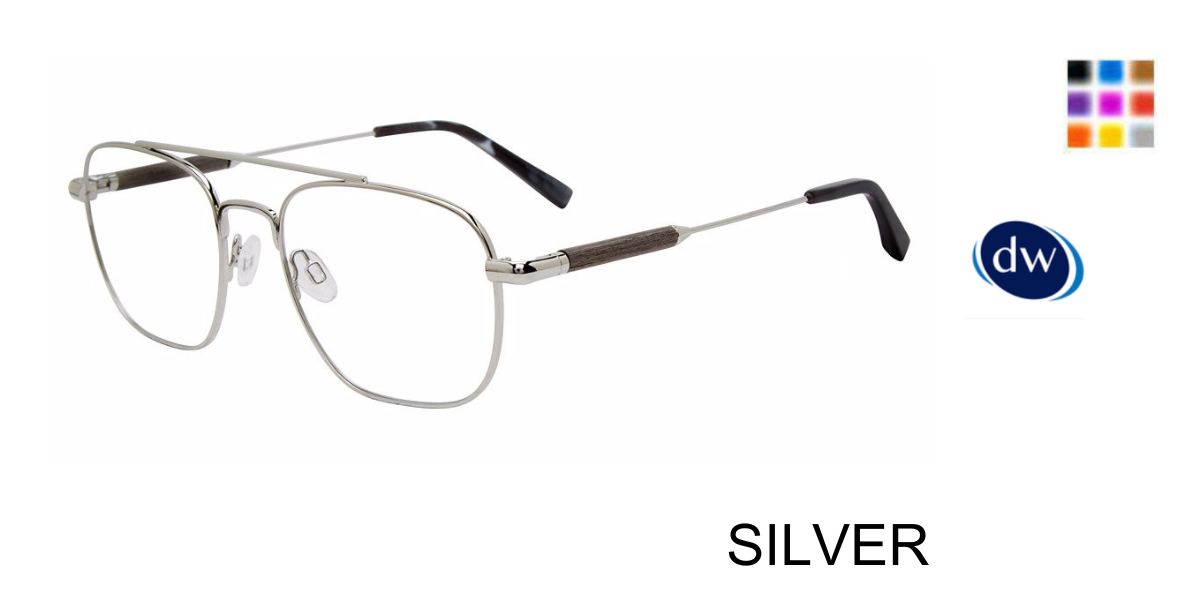 SILVER  Jones New York VJOM378 Eyeglasses