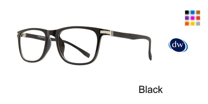 Black         Affordable Designs Spencer Eyeglasses