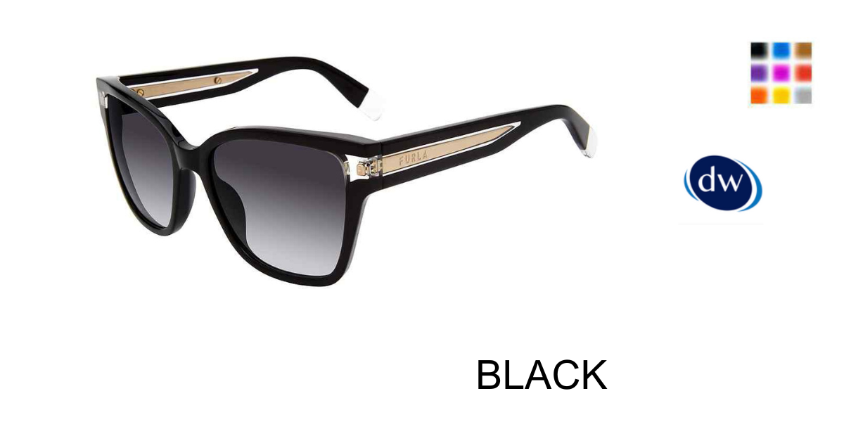 BLACK  Furla SFU592V Sunglasses
