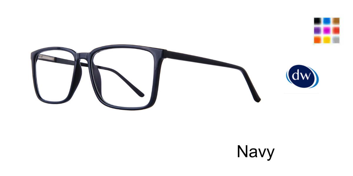 Navy       Affordable Designs Wade Eyeglasses