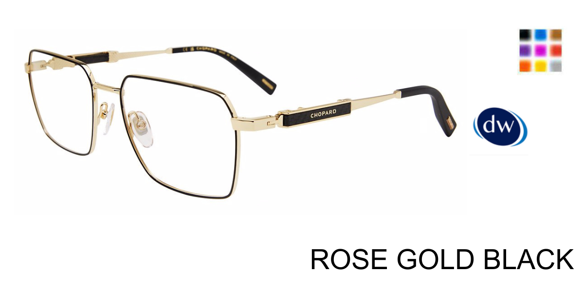 ROSE GOLD BLACK     Chopard VCHL21 Eyeglasses