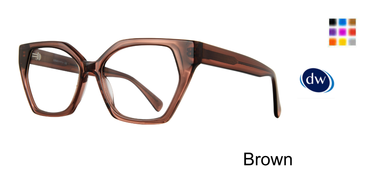Brown           Serafina Carolina Eyeglasses