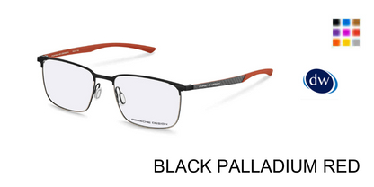 BLACK PALLADIUM RED PORSCHE DESIGN P8753 Eyeglasses