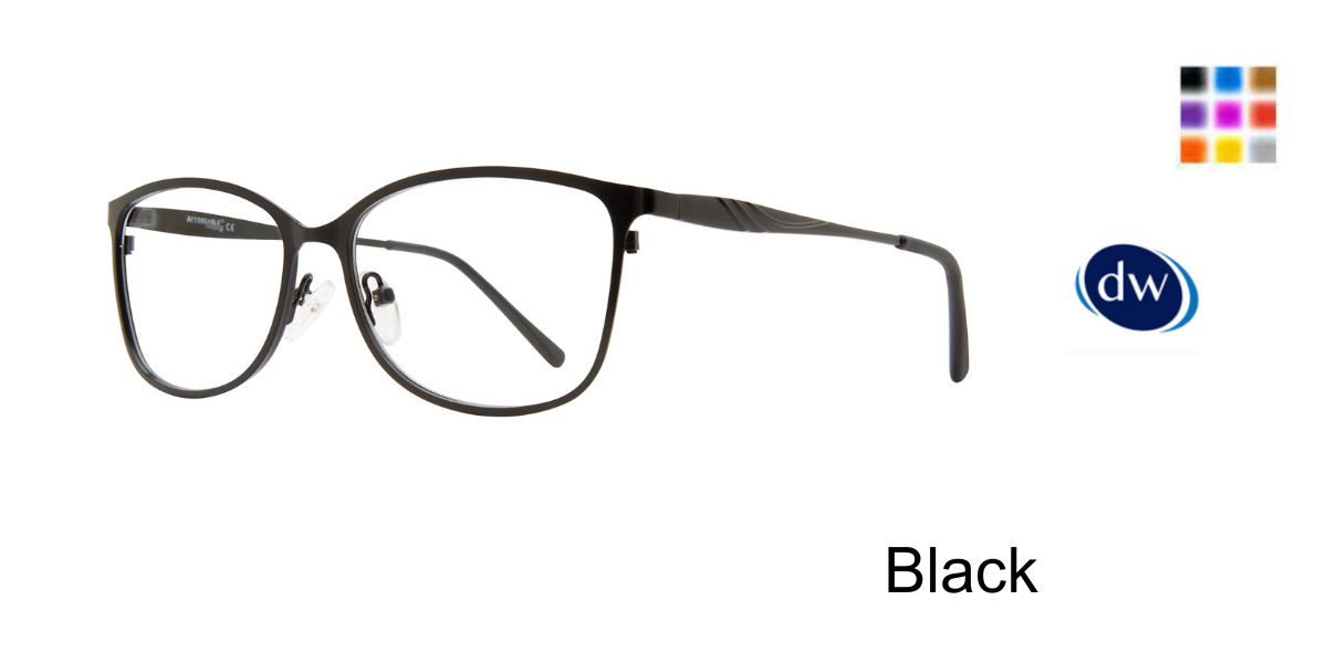 Black        Affordable Designs Yvonne Eyeglasses