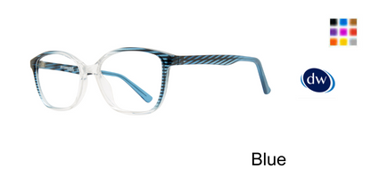 Blue        Affordable Designs Elyce Eyeglasses