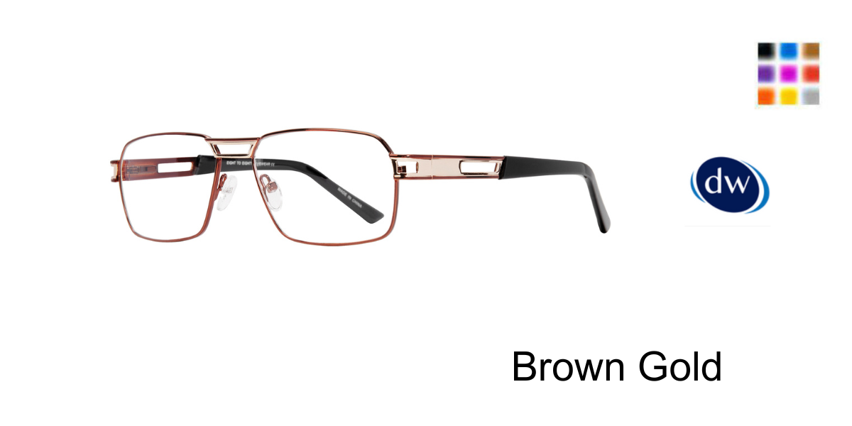 Brown Gold          Eight to Eighty Twan Eyeglasses
