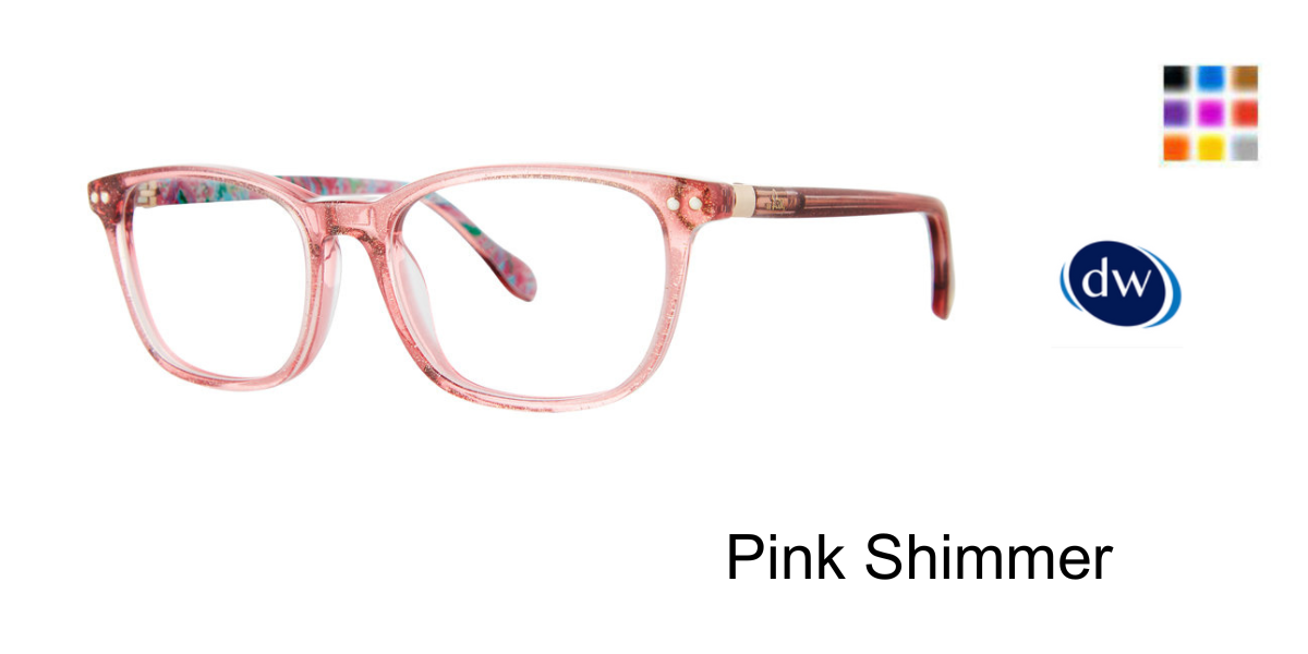 Pink Shimmer       Lilly Pulitzer Aubra Mini Eyeglasses