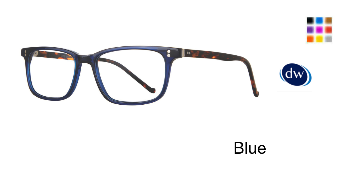 Blue           Lite Design Alistair Eyeglasses