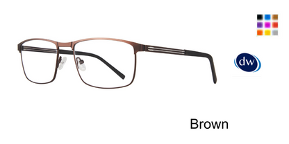 Brown           Lite Design Ace Eyeglasses