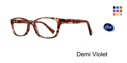 Demi Violet             Serafina Tofutti Eyeglasses