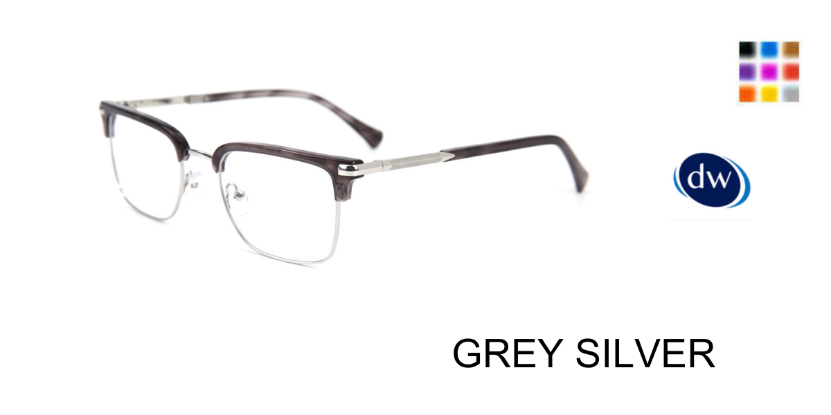 GREY SILVER       John Varvatos VJVC018 Eyeglasses