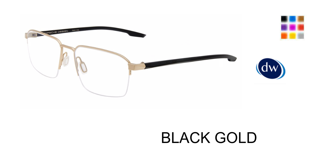 BLACK GOLD PORSCHE DESIGN P8763 Eyeglasses
