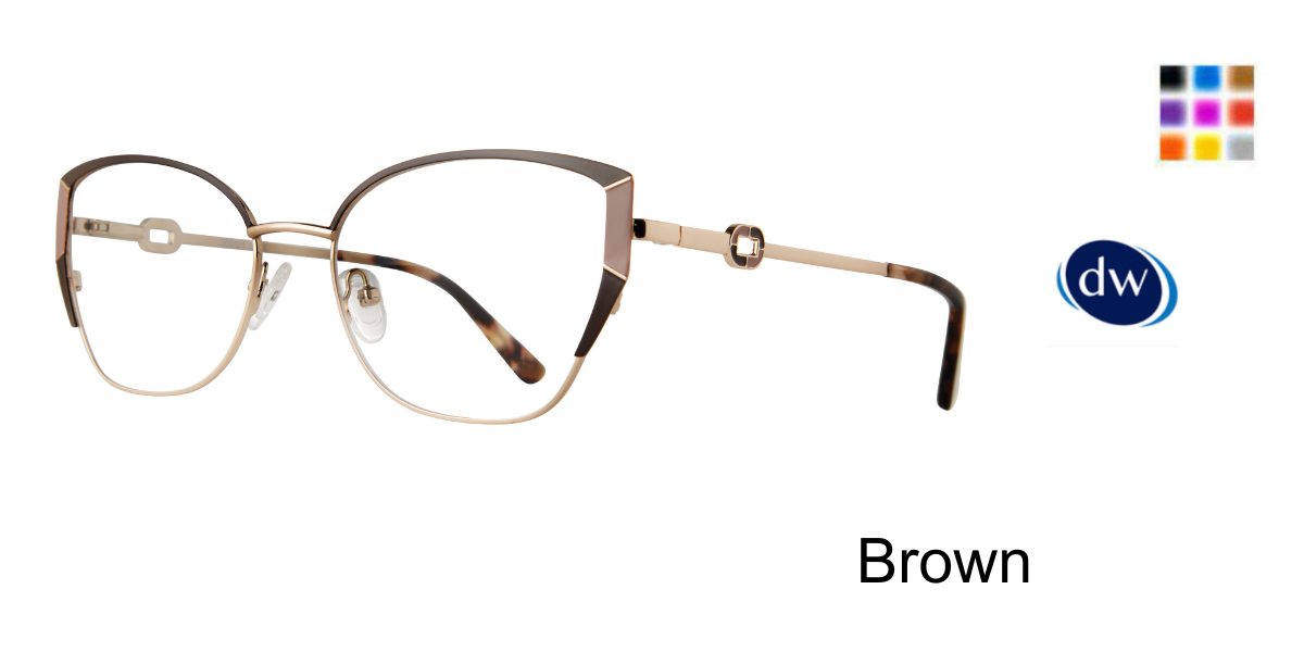 Brown            Serafina Betsy Eyeglasses