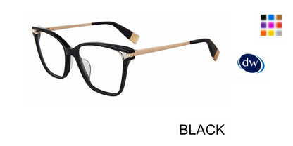 BLACK Furla VFU581 Eyeglasses