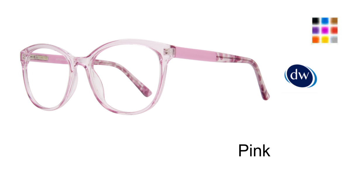 Pink       Affordable Designs Juniper Eyeglasses