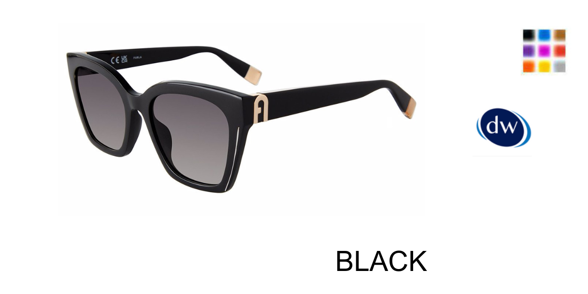 BLACK Furla SFU708 Sunglasses