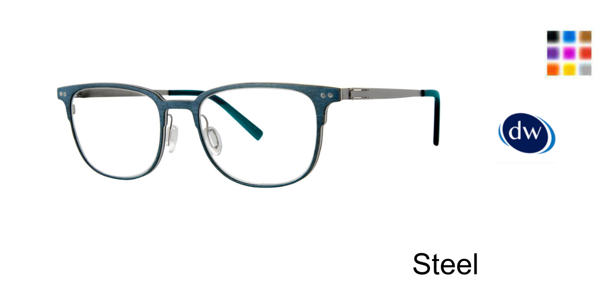 Steel         Jhane Barnes Corollary Eyeglasses