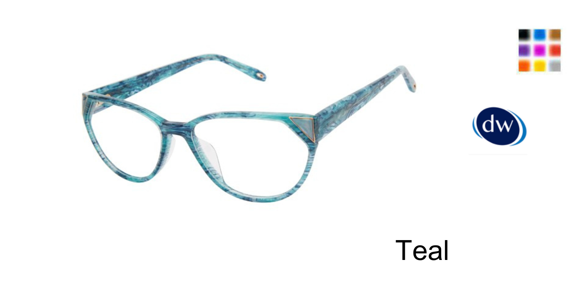 Teal             VICTOR GLEMAUD X TURA VGO035 Eyeglasses