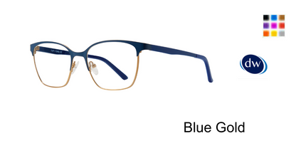 Blue Gold Eight To Eighty Hazel Eyeglasses.