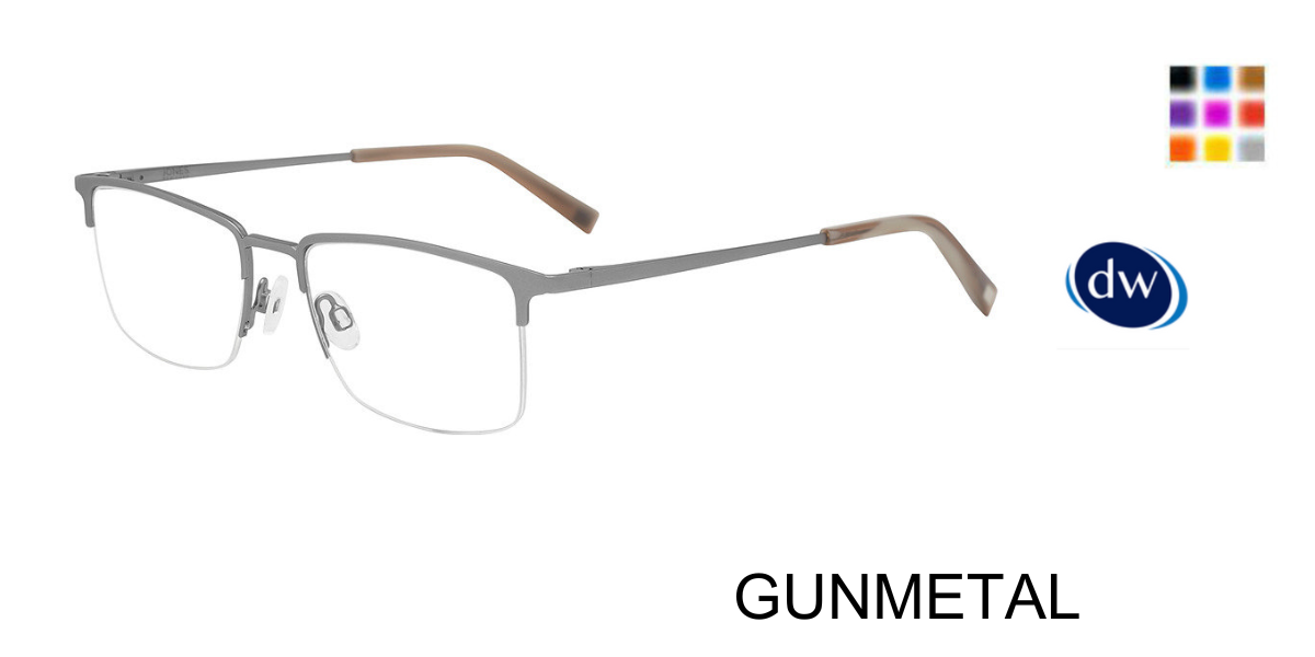GUNMETAL Jones New York VJOM380 Eyeglasses