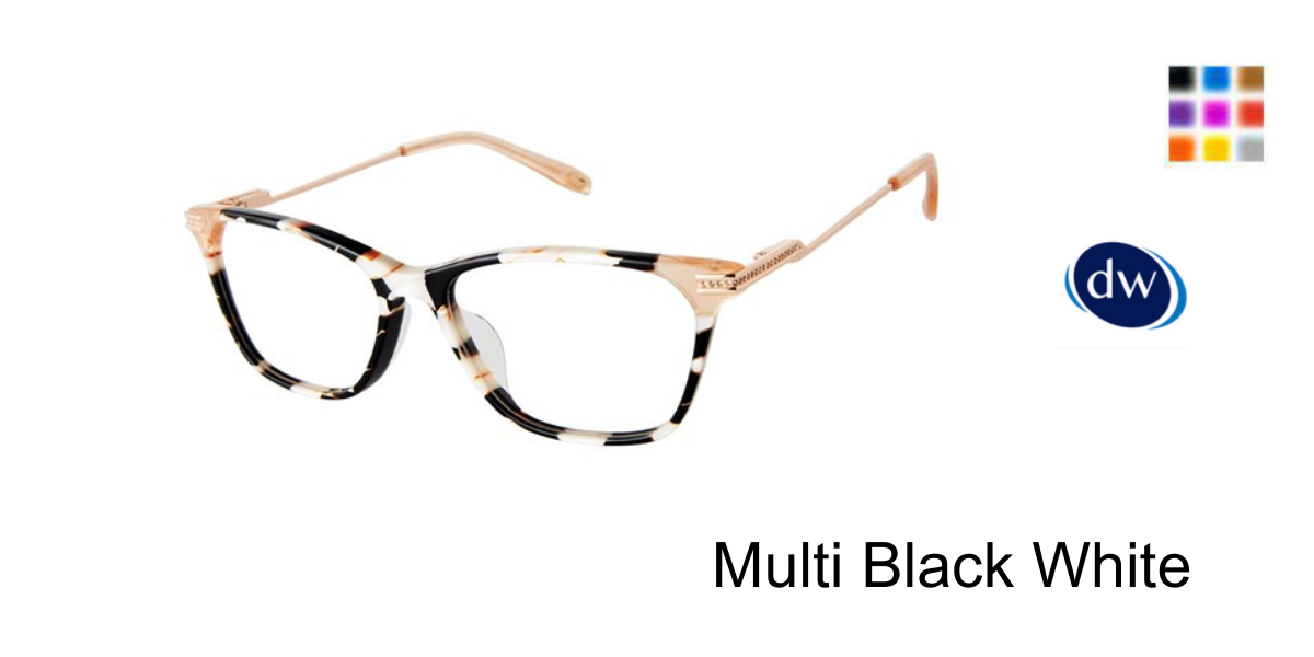 Multi Black White               VICTOR GLEMAUD X TURA VGO034 Eyeglasses
