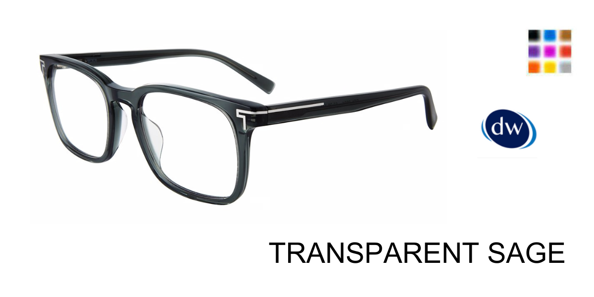 TRANSPARENT SAGE       TUMI OPTICAL VTU531 Eyeglasses