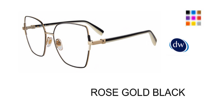 ROSE GOLD BLACK Furla VFU726 Eyeglasses