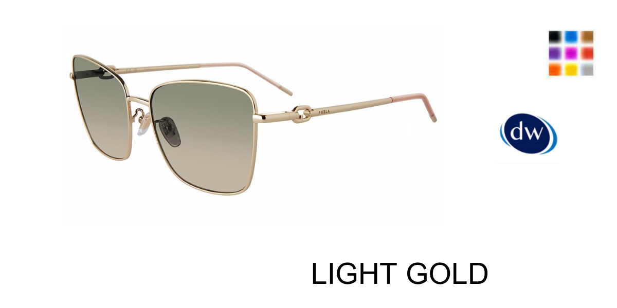 LIGHT GOLD Furla SFU714 Sunglasses