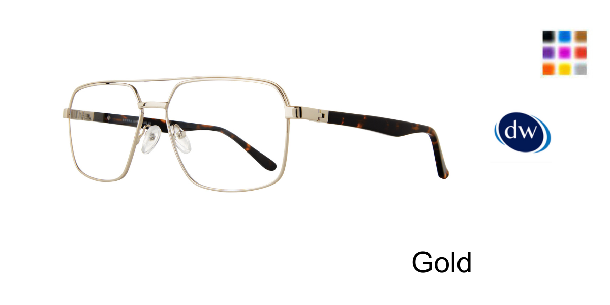 Gold             Eyera Xavier Eyeglasses