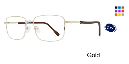 Gold       Affordable Designs Johnny Eyeglasses
