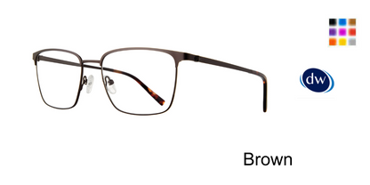 Brown            Lite Design Morris Eyeglasses