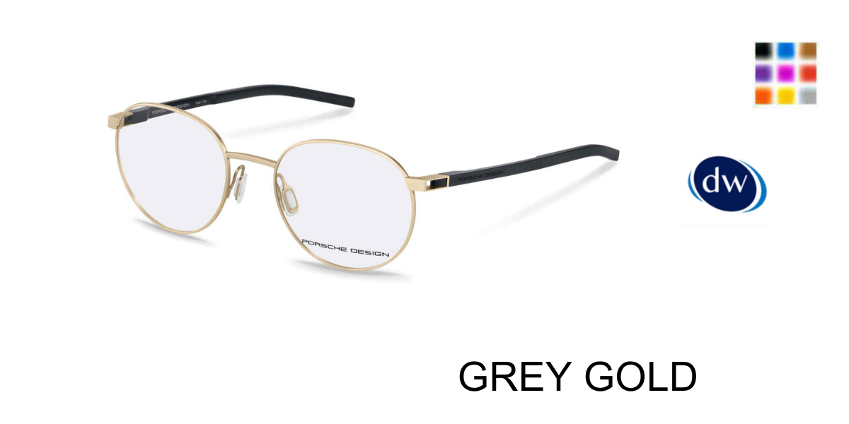 GREY GOLD PORSCHE DESIGN P8756 Eyeglasses