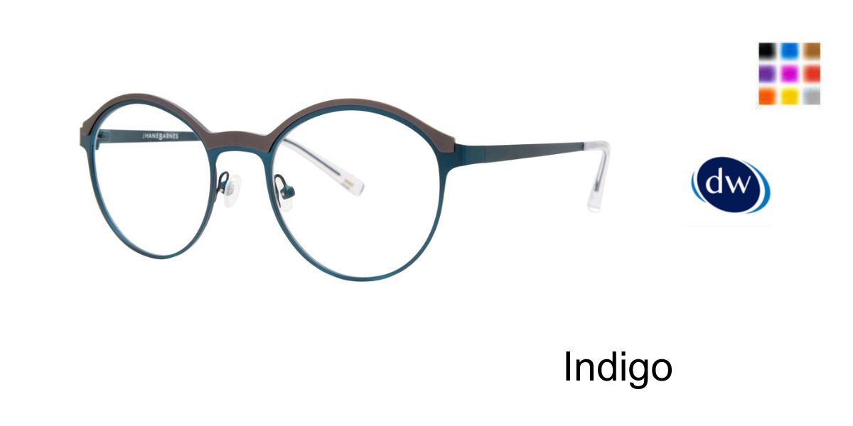 Indigo       Jhane Barnes Synodic Eyeglasses