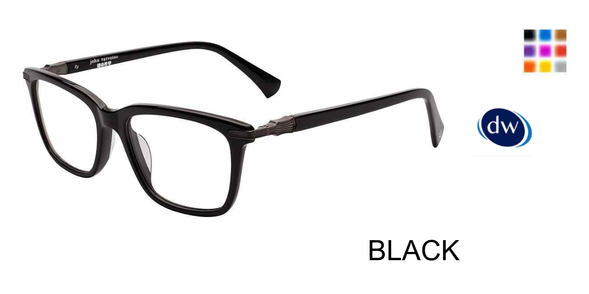 BLACK      John Varvatos VJV428 Eyeglasses