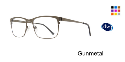 Gunmetal          Affordable Designs Zachary Eyeglasses