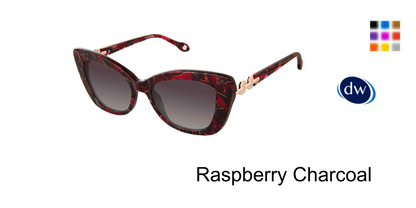 Raspberry Charcoal FYSH F-2089 Sunglasses