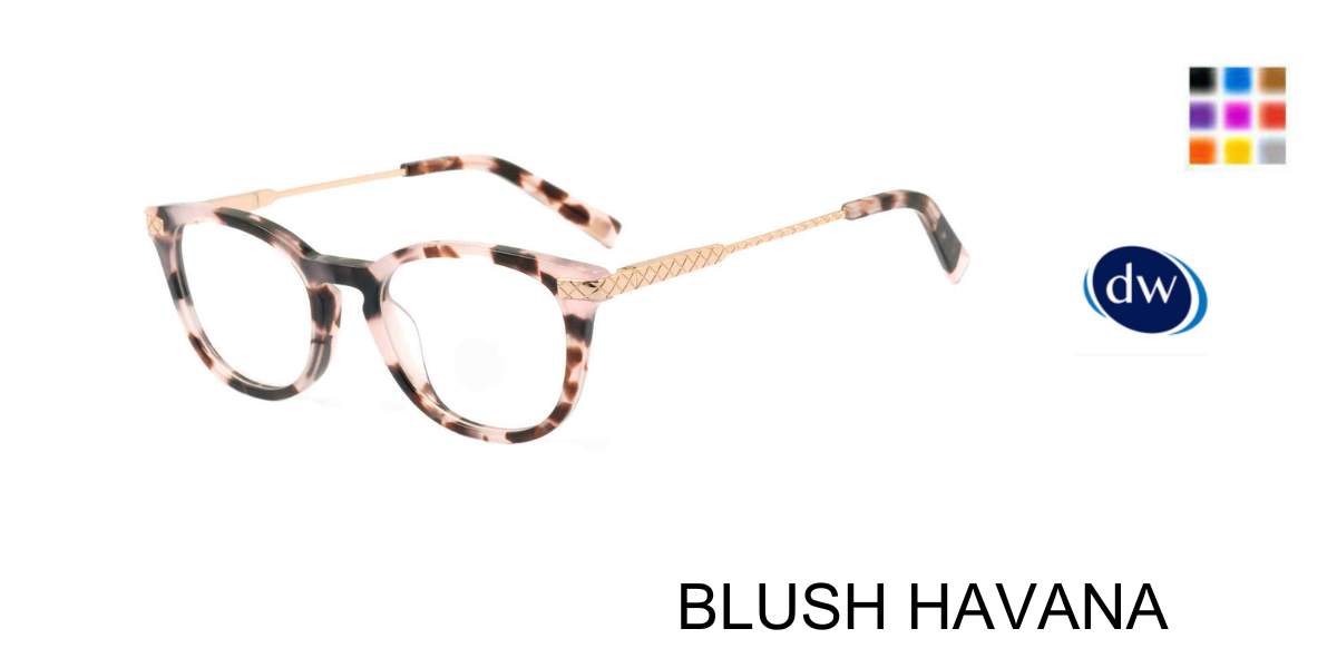 BLUSH HAVANA Jones New York VJOP252 Eyeglasses
