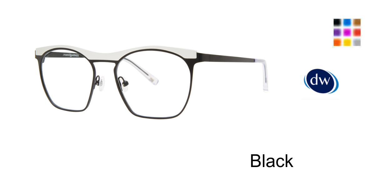 Black       Jhane Barnes Zenith Eyeglasses