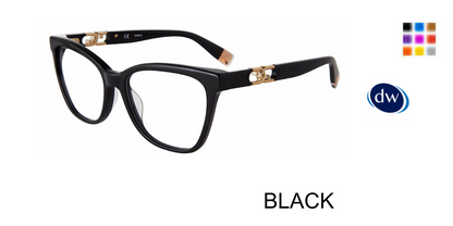 BLACK Furla VFU633 Eyeglasses