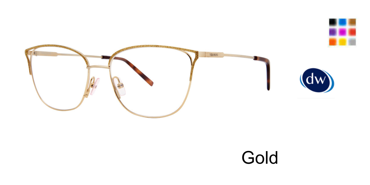 Gold Vera Wang Mara Eyeglasses