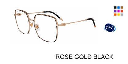 ROSE GOLD BLACK Furla VFU638 Eyeglasses