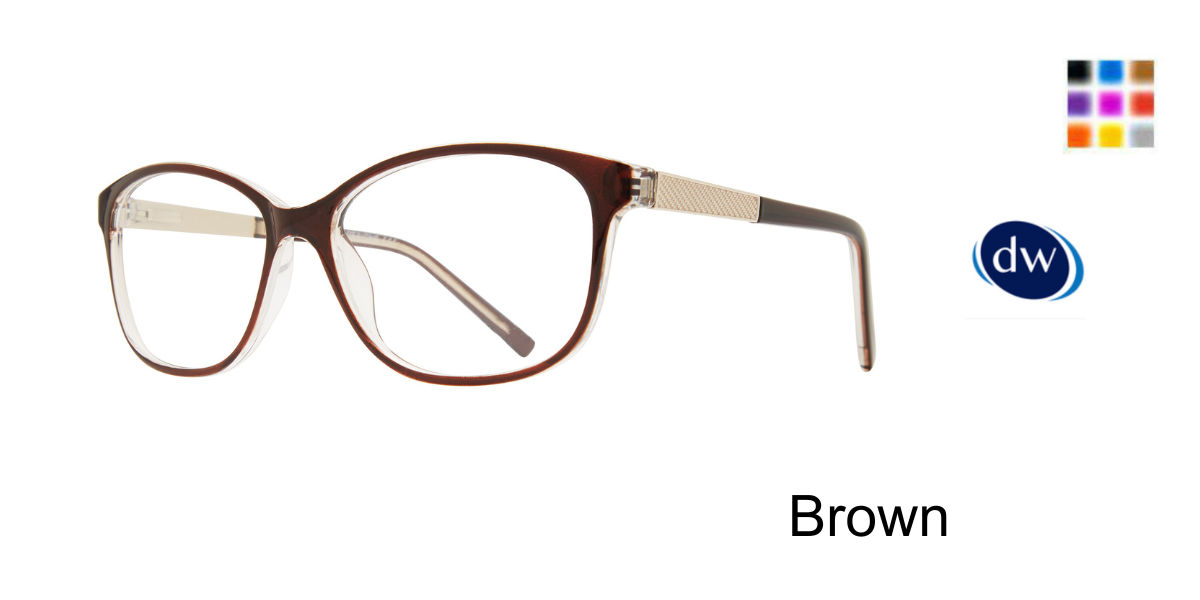 Brown   Affordable Designs Eleanor Eyeglasses