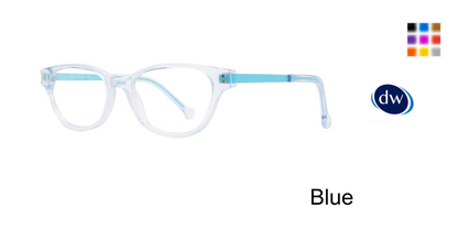Blue         Kid Twist Twistie Eyeglasses