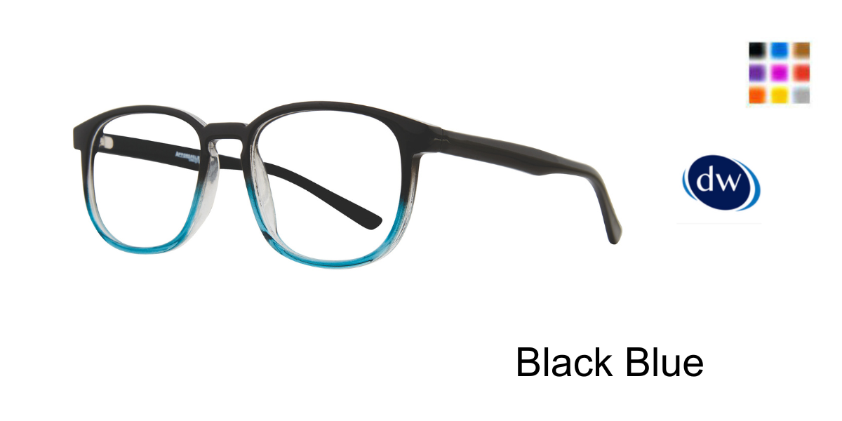 Black Blue    Affordable Designs Campbell Eyeglasses