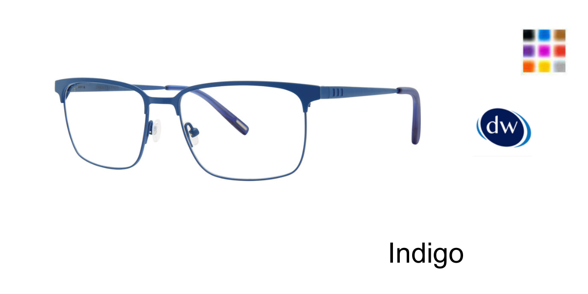 Indigo      Jhane Barnes Parallax Eyeglasses