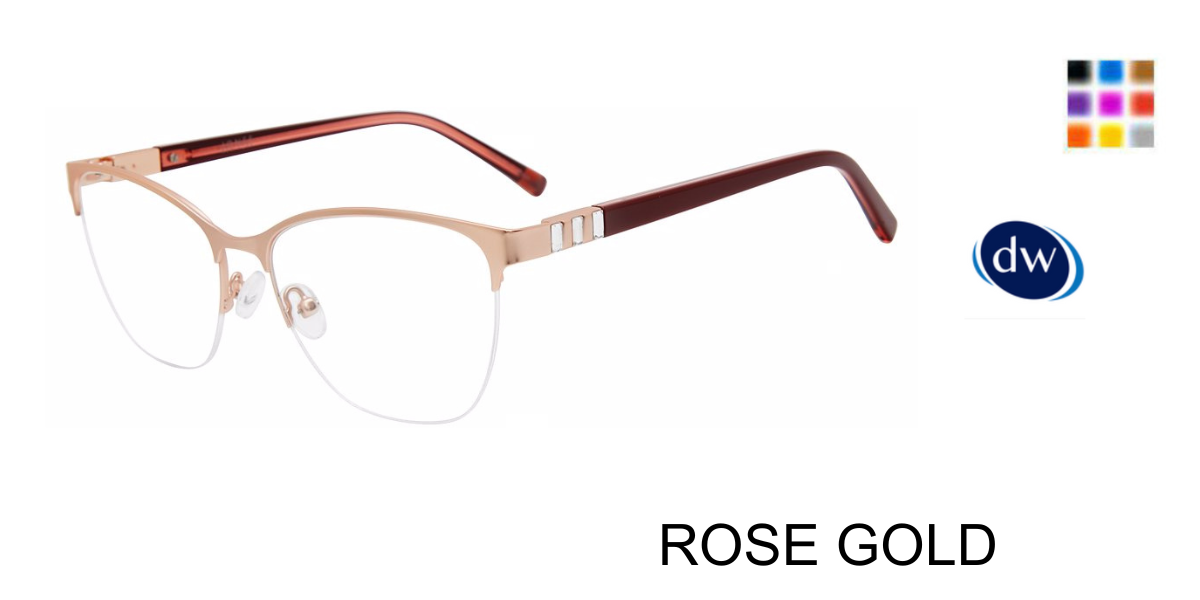 ROSE GOLD Jones New York VJON501 Eyeglasses