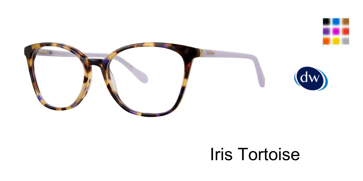 Iris Tortoise      Lilly Pulitzer Tamra Eyeglasses