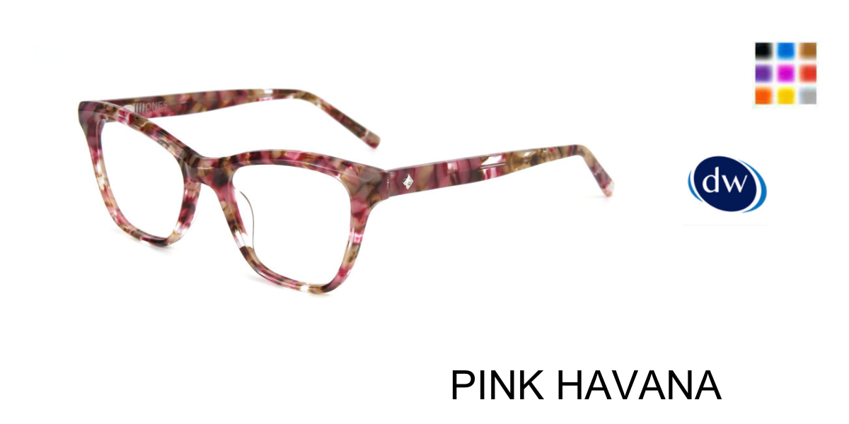 PINK HAVANA Jones New York VJON798 Eyeglasses